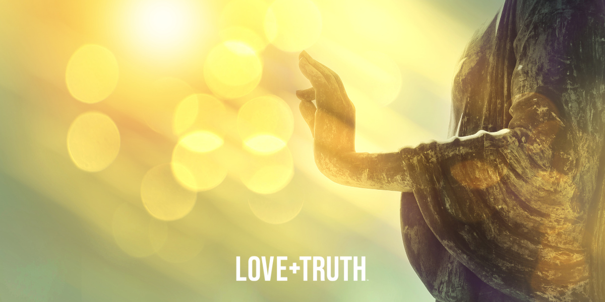 Spiritual awakening concept statue with hand in Gyan Mudra Spiritual awakening concept statue with hand in Gyan Mudra