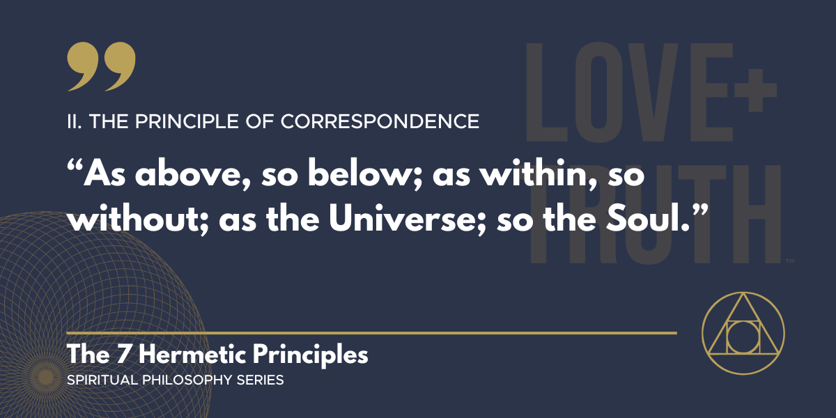 IThe Hermetic Principle of Correspondence + quote